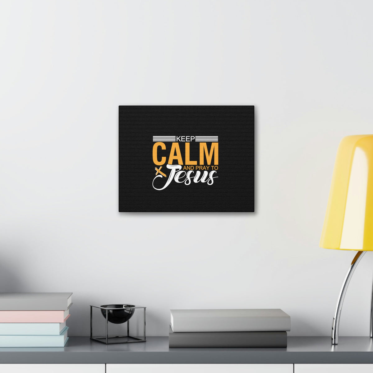 Scripture Walls Keep Calm And Pray To Jesus Philippians 4:6-7 Christian Wall Art Bible Verse Print Ready to Hang Unframed-Express Your Love Gifts