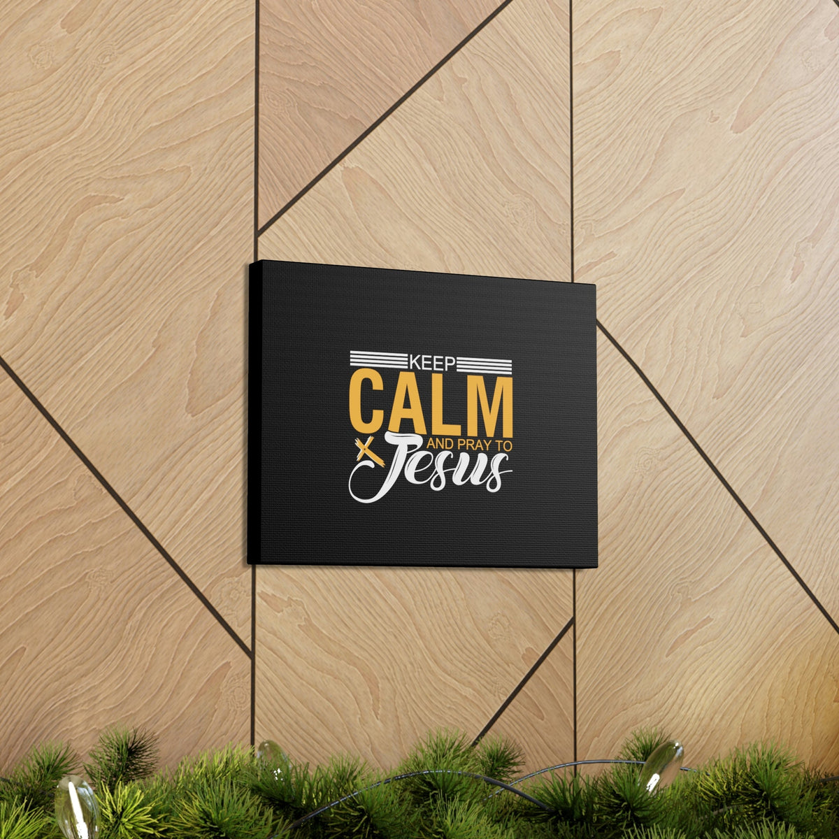 Scripture Walls Keep Calm And Pray To Jesus Philippians 4:6-7 Christian Wall Art Bible Verse Print Ready to Hang Unframed-Express Your Love Gifts