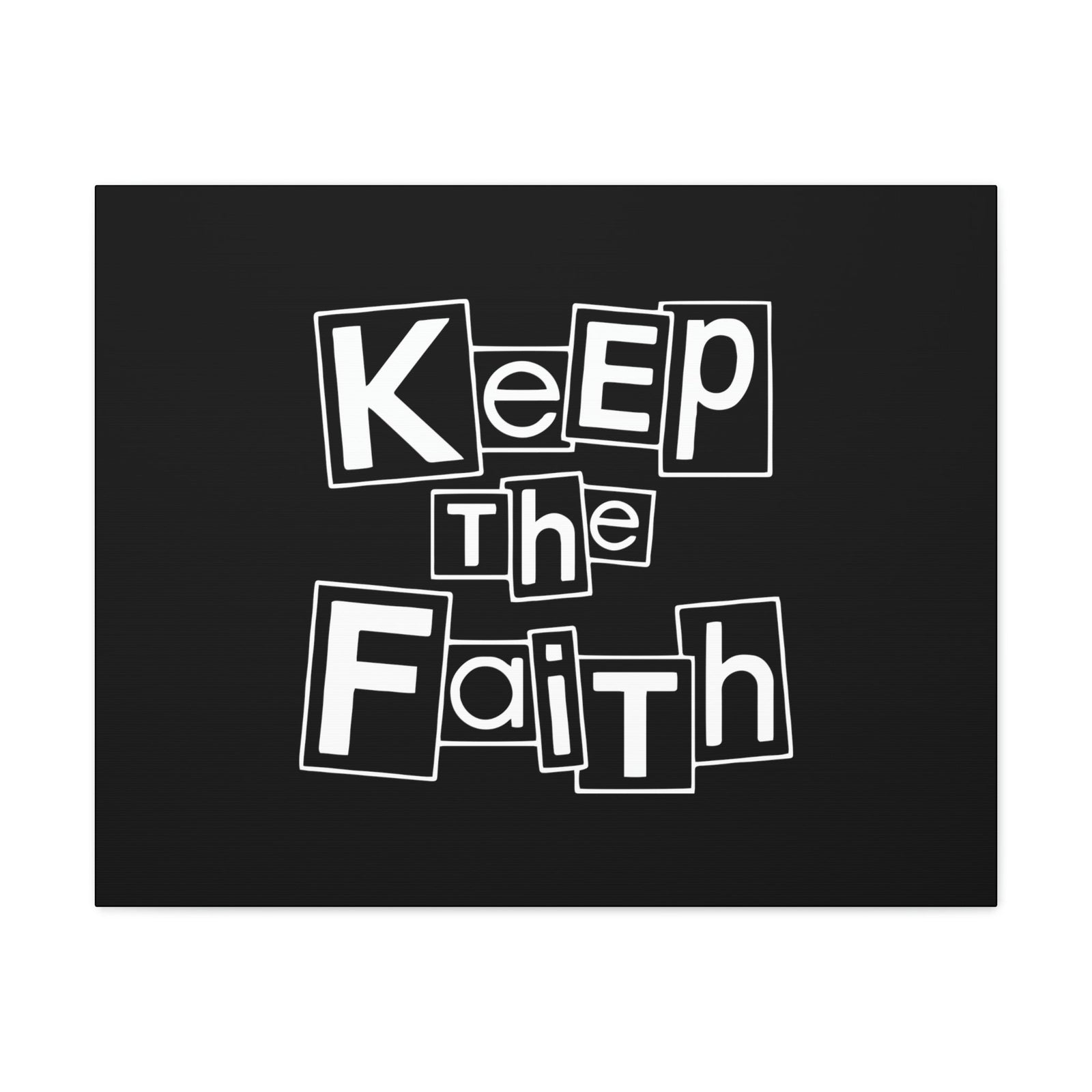 Scripture Walls Keep The Faith Hebrews 11:6 Squares Christian Wall Art Bible Verse Print Ready to Hang Unframed-Express Your Love Gifts