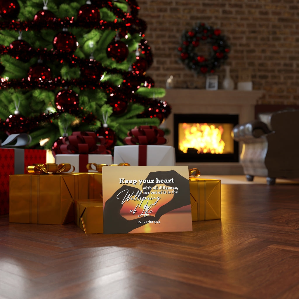 Scripture Walls Keep Your Heart Proverbs 4:23 Bible Verse Canvas Christian Wall Art Ready to Hang Unframed-Express Your Love Gifts