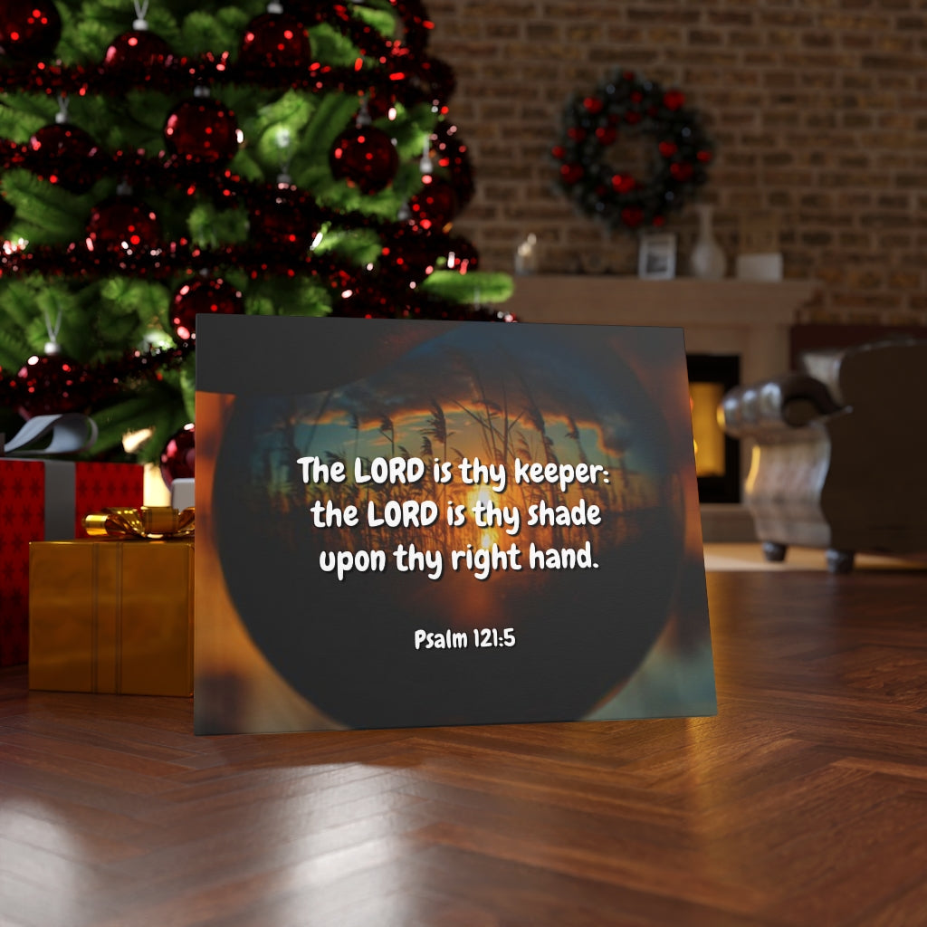 Scripture Walls Keeper Psalm 121:5 Bible Verse Canvas Christian Wall Art Ready to Hang Unframed-Express Your Love Gifts