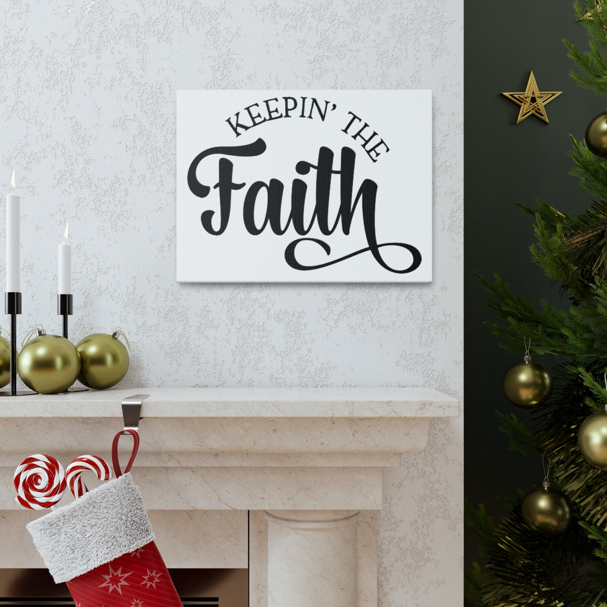 Scripture Walls Keepin The Faith Hebrews 11:1 Christian Wall Art Print Ready to Hang Unframed-Express Your Love Gifts