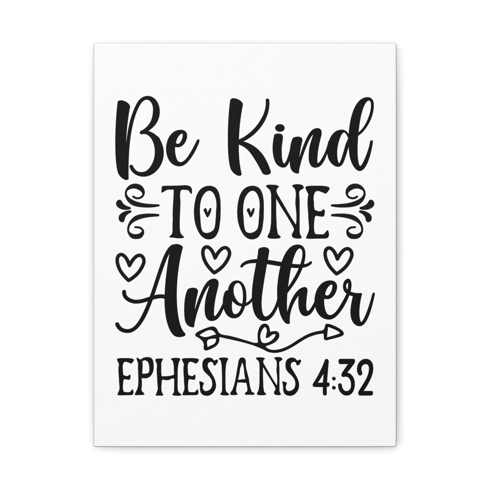 Scripture Walls Kind To One Another Ephesians 4:32 Bible Verse Canvas Christian Wall Art Ready to Hang Unframed-Express Your Love Gifts