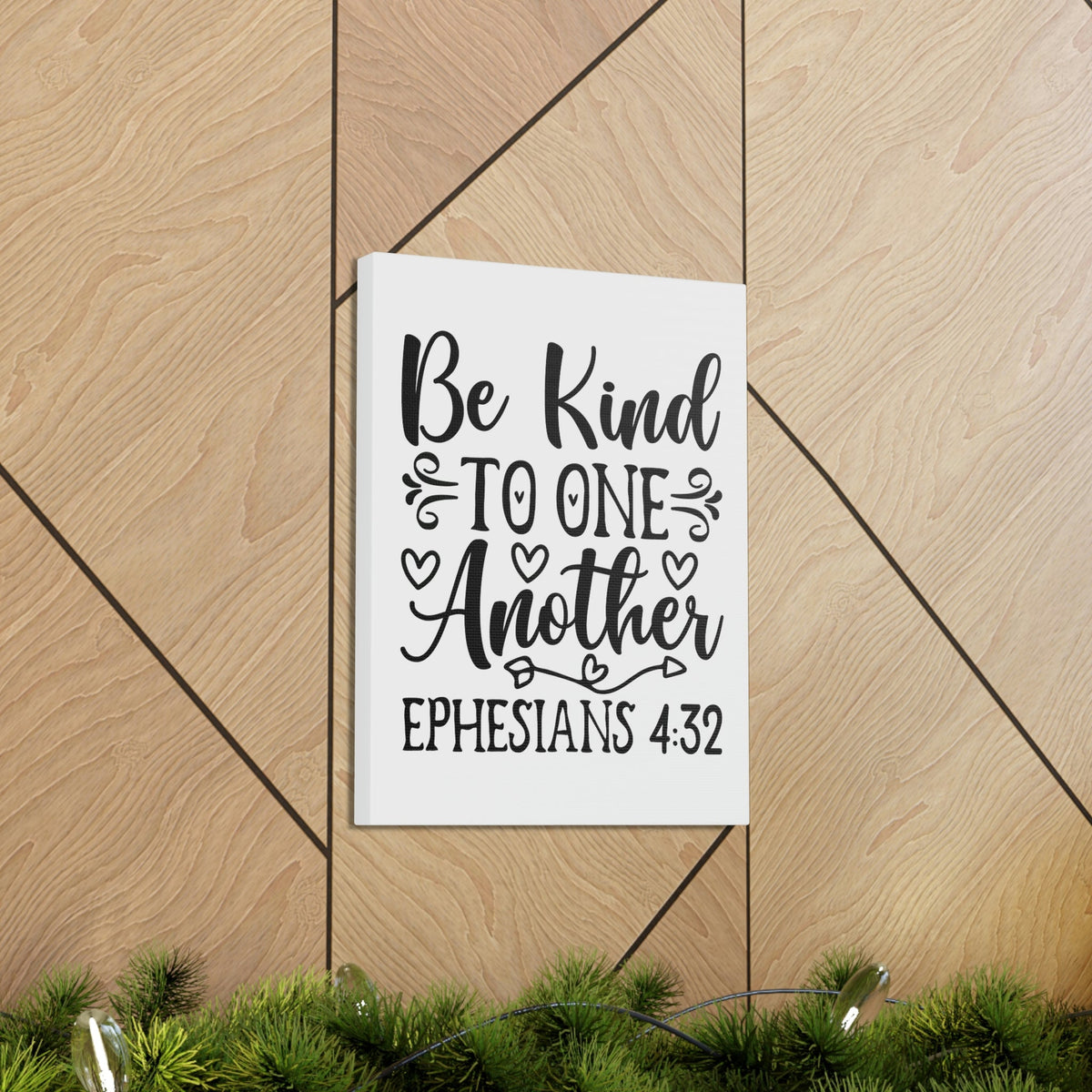 Scripture Walls Kind To One Another Ephesians 4:32 Bible Verse Canvas Christian Wall Art Ready to Hang Unframed-Express Your Love Gifts