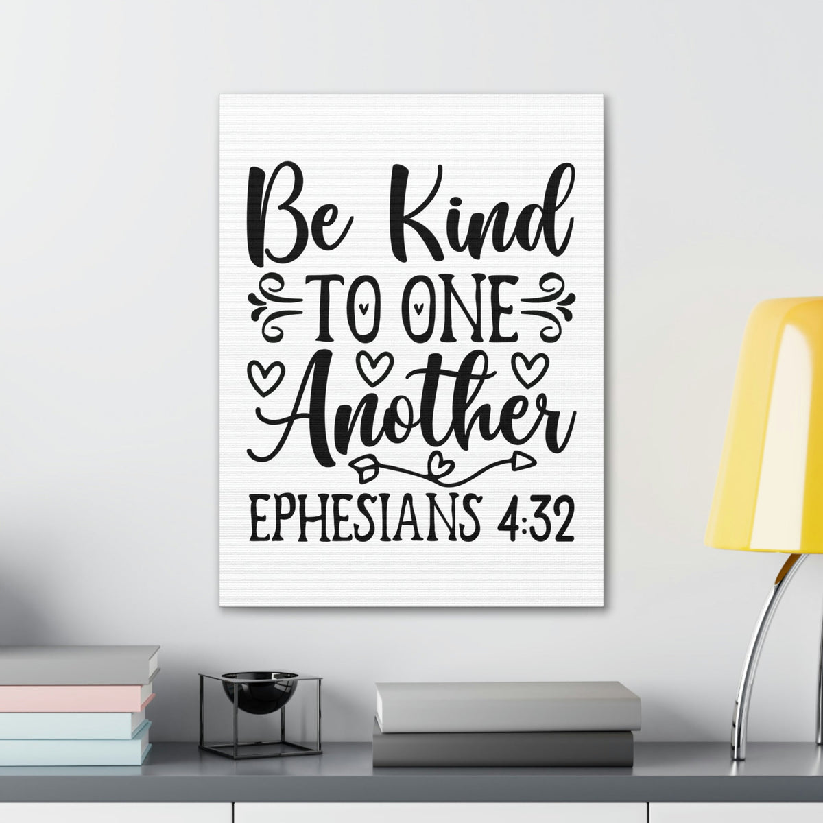 Scripture Walls Kind To One Another Ephesians 4:32 Bible Verse Canvas Christian Wall Art Ready to Hang Unframed-Express Your Love Gifts