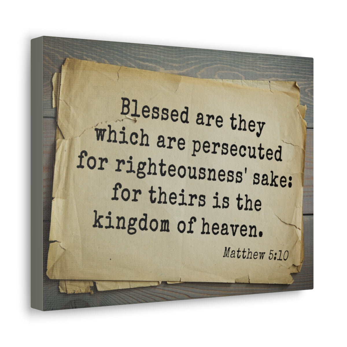 Scripture Walls Kingdom Of Heaven Matthew 5:10 Bible Verse Canvas Christian Wall Art Bible Verse Print Ready To Hang Unframed-Express Your Love Gifts