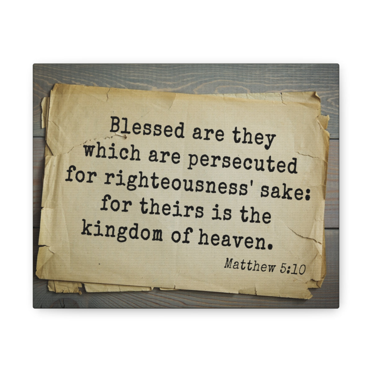 Scripture Walls Kingdom Of Heaven Matthew 5:10 Bible Verse Canvas Christian Wall Art Bible Verse Print Ready To Hang Unframed-Express Your Love Gifts