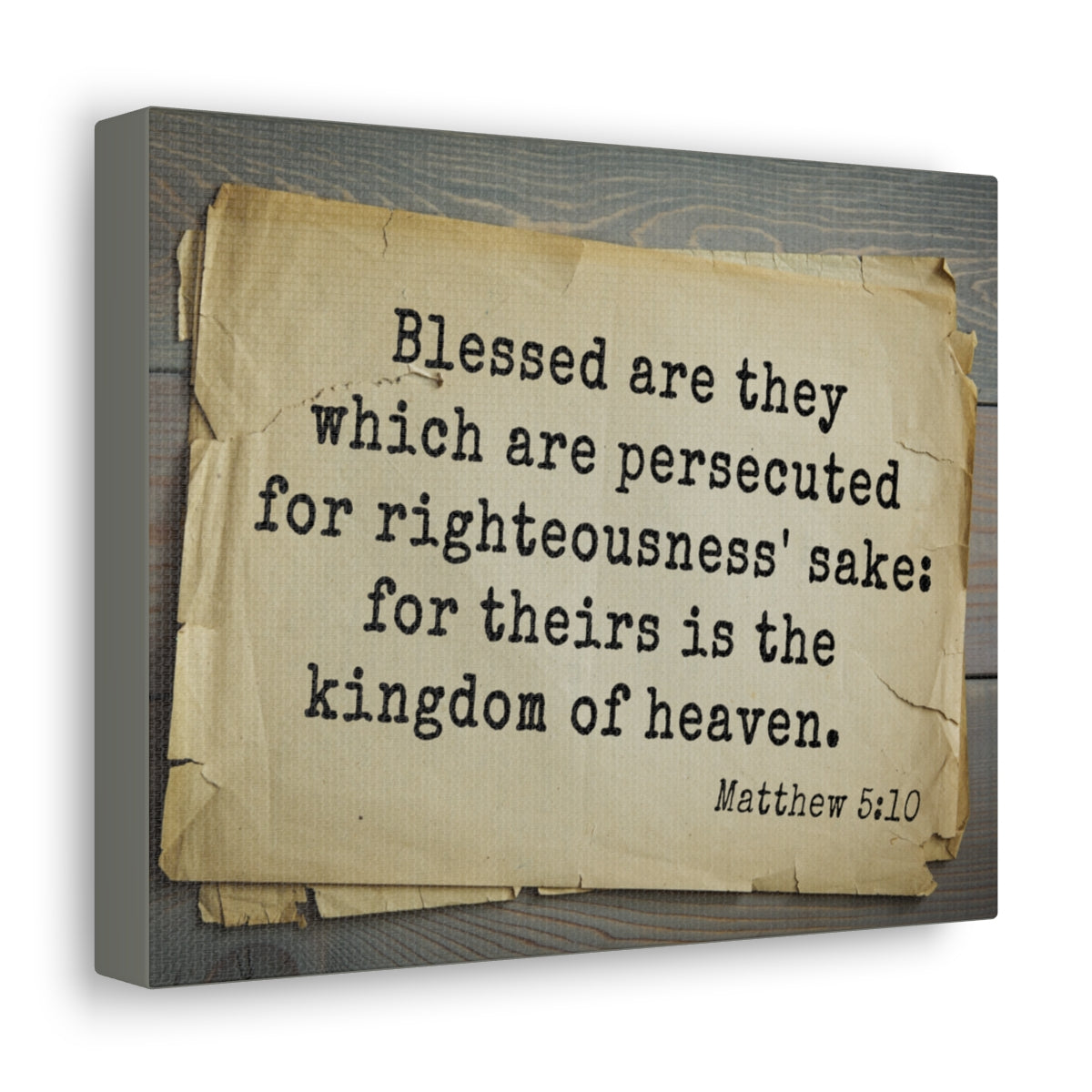 Scripture Walls Kingdom Of Heaven Matthew 5:10 Bible Verse Canvas Christian Wall Art Bible Verse Print Ready To Hang Unframed-Express Your Love Gifts