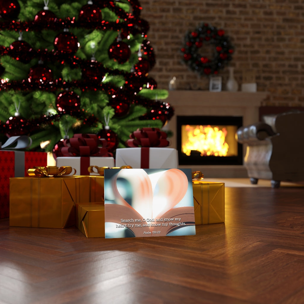 Scripture Walls Know My Thoughts Psalm 139:23 Bible Verse Canvas Christian Wall Art Ready to Hang Unframed-Express Your Love Gifts