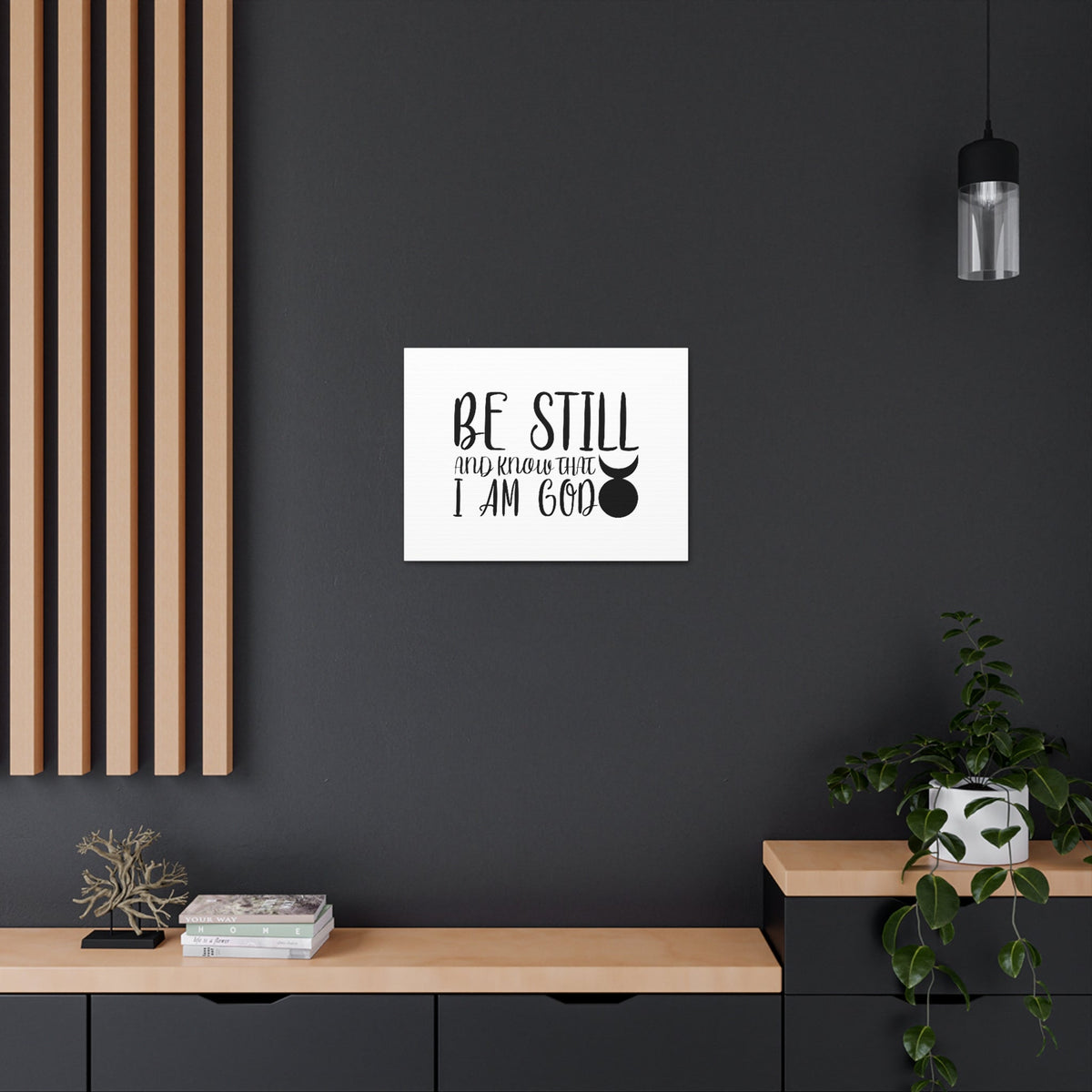 Scripture Walls Know That I Am God Genesis 35:11 Christian Wall Art Bible Verse Print Ready to Hang Unframed-Express Your Love Gifts