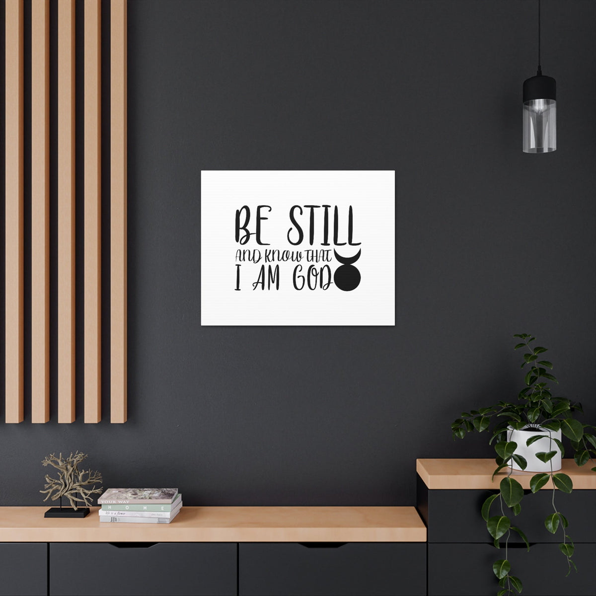 Scripture Walls Know That I Am God Genesis 35:11 Christian Wall Art Bible Verse Print Ready to Hang Unframed-Express Your Love Gifts