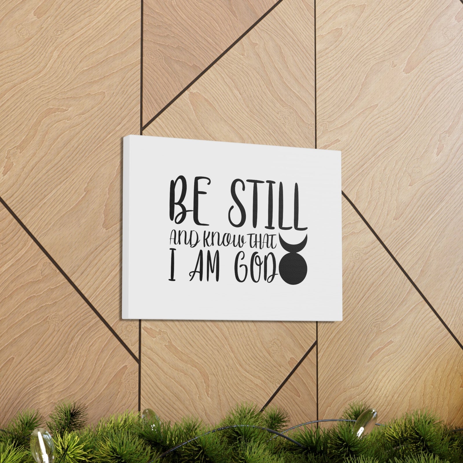 Scripture Walls Know That I Am God Genesis 35:11 Christian Wall Art Bible Verse Print Ready to Hang Unframed-Express Your Love Gifts