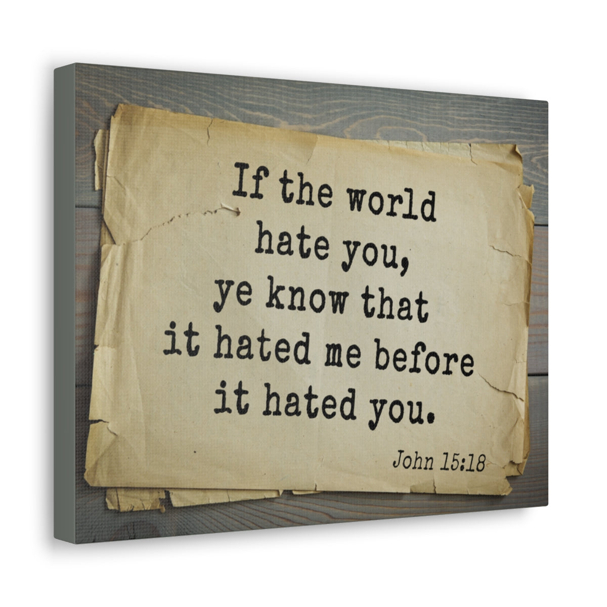 Scripture Walls Know That It John 15:18 Bible Verse Canvas Christian Wall Art Bible Verse Print Ready To Hang Unframed-Express Your Love Gifts