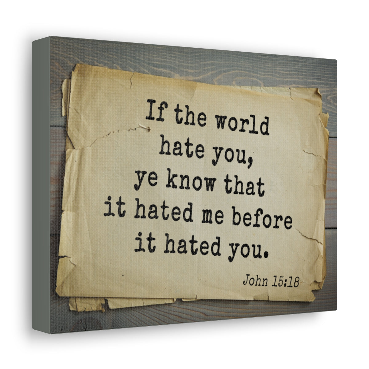 Scripture Walls Know That It John 15:18 Bible Verse Canvas Christian Wall Art Bible Verse Print Ready To Hang Unframed-Express Your Love Gifts