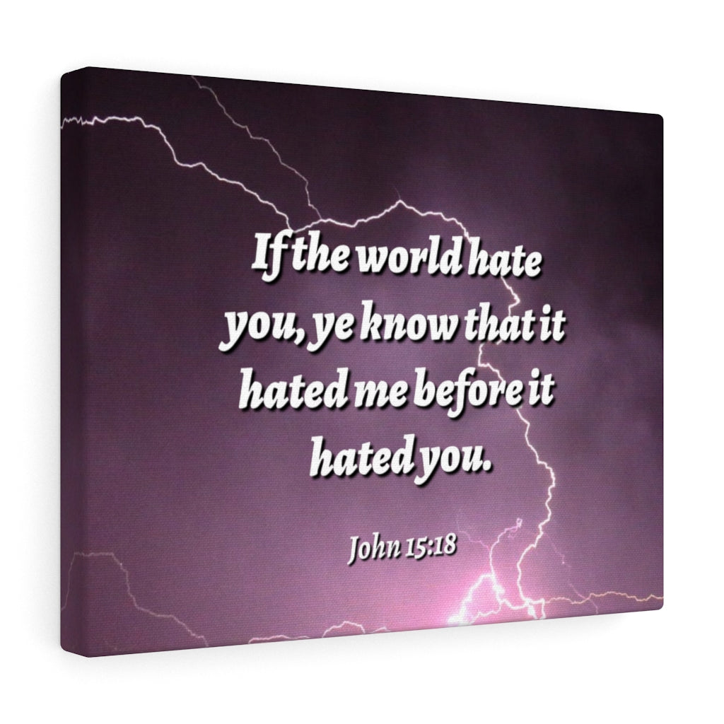 Scripture Walls Know That It John 15:18 Bible Verse Canvas Christian Wall Art Ready to Hang Unframed-Express Your Love Gifts