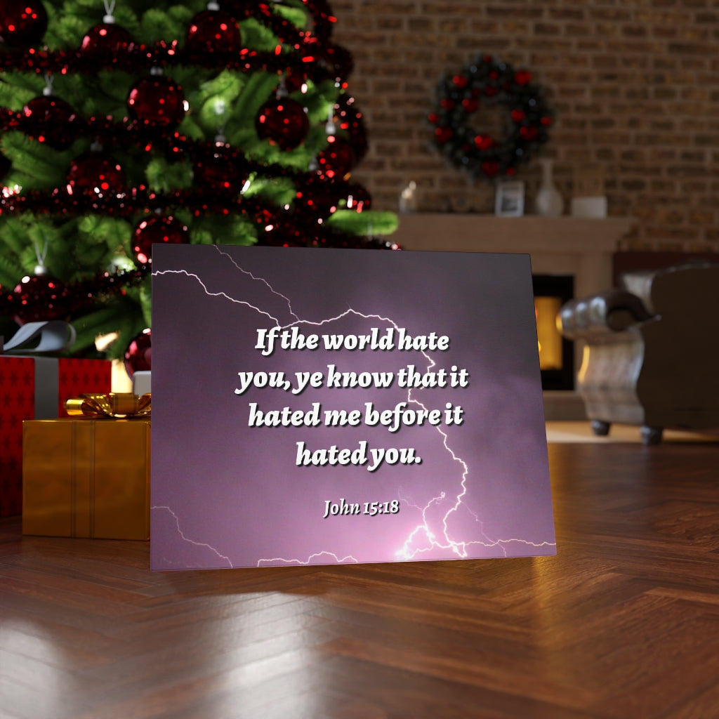 Scripture Walls Know That It John 15:18 Bible Verse Canvas Christian Wall Art Ready to Hang Unframed-Express Your Love Gifts