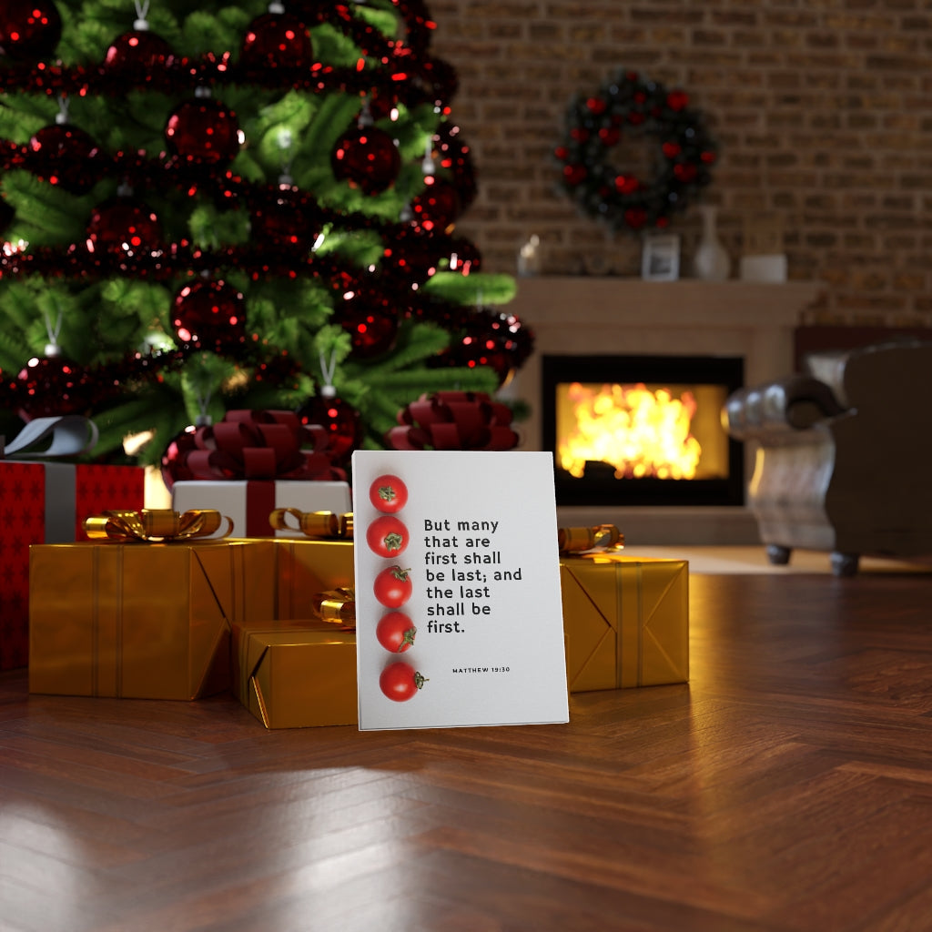 Scripture Walls Last Shall Be First Matthew 19:30 Bible Verse Canvas Christian Wall Art Ready to Hang Unframed-Express Your Love Gifts