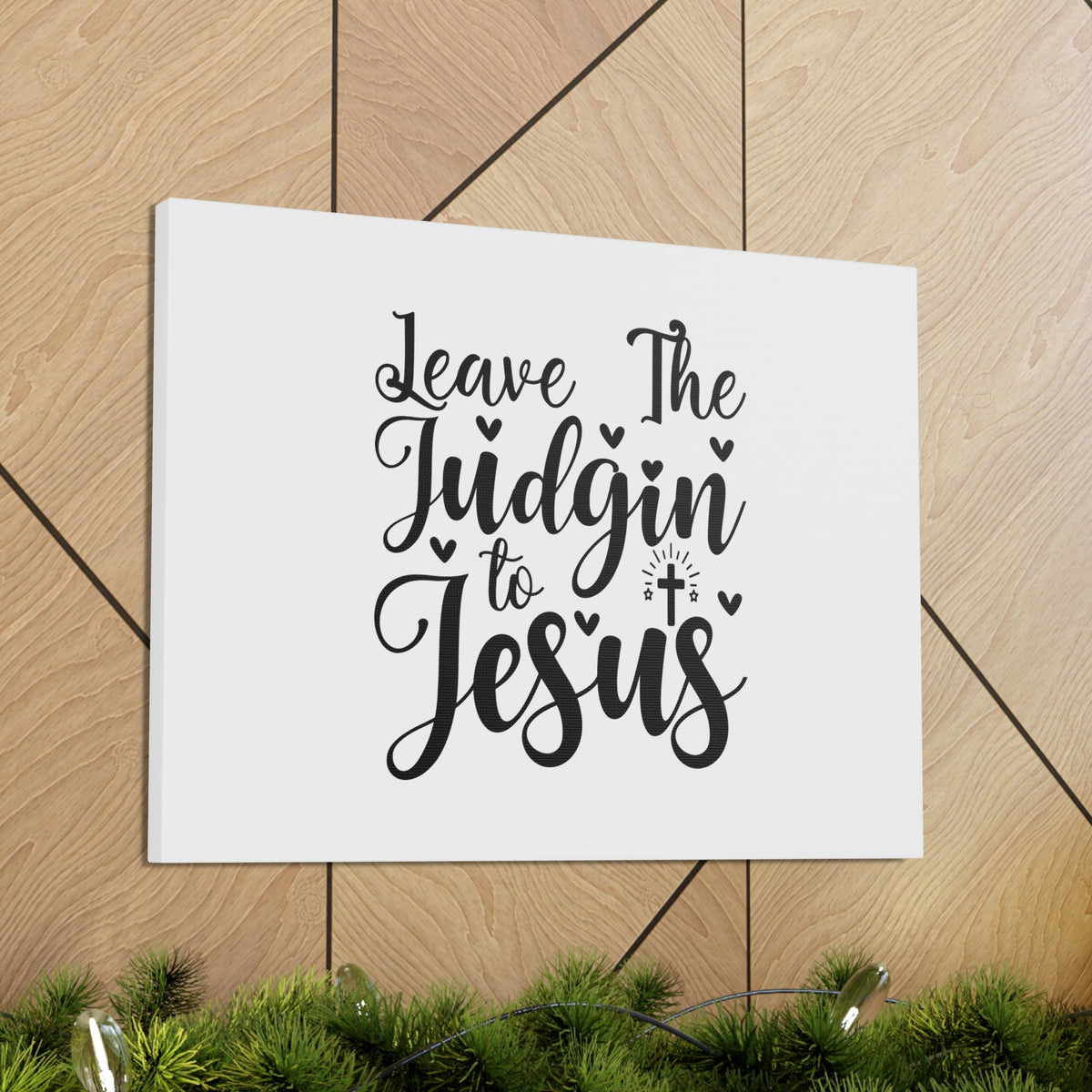 Scripture Walls Leave The Judgin To Jesus Romans 2:2 Christian Wall Art Bible Verse Print Ready to Hang Unframed-Express Your Love Gifts