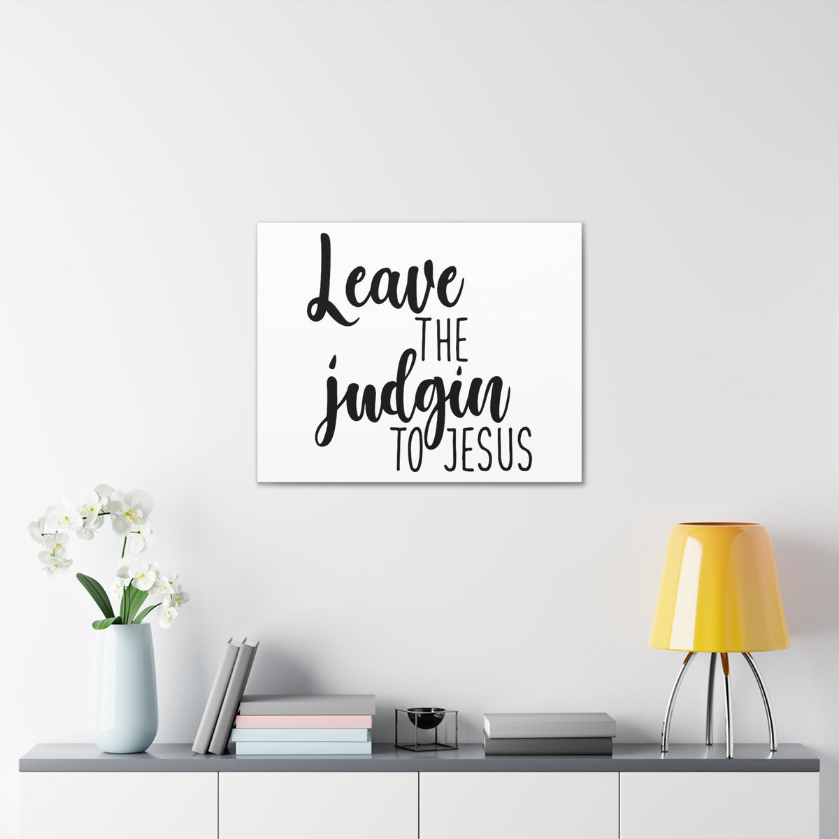 Scripture Walls Leave The Judging To Jesus Matthew 7:3 Christian Wall Art Print Ready to Hang Unframed-Express Your Love Gifts