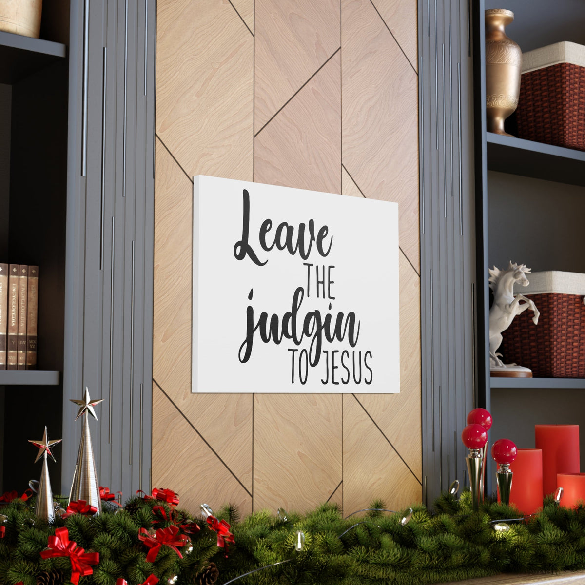 Scripture Walls Leave The Judging To Jesus Matthew 7:3 Christian Wall Art Print Ready to Hang Unframed-Express Your Love Gifts