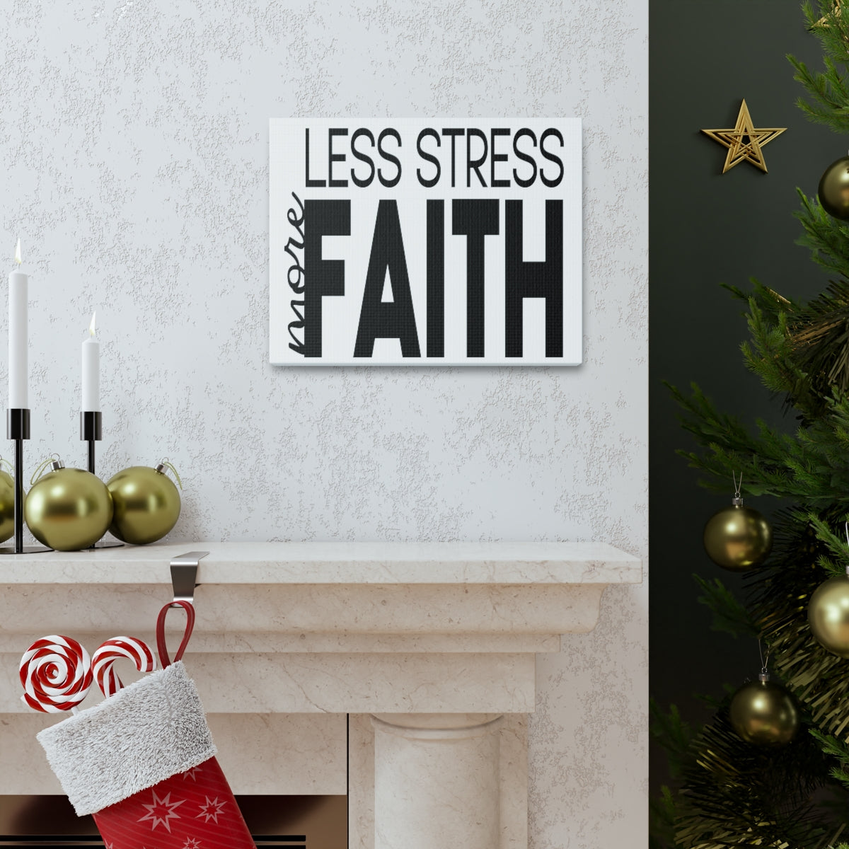 Scripture Walls Less More Faith PSALM 119:143 Christian Wall Art Print Ready to Hang Unframed-Express Your Love Gifts