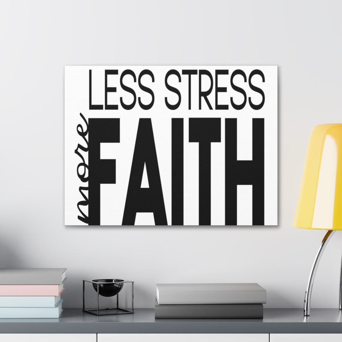 Scripture Walls Less More Faith PSALM 119:143 Christian Wall Art Print Ready to Hang Unframed-Express Your Love Gifts