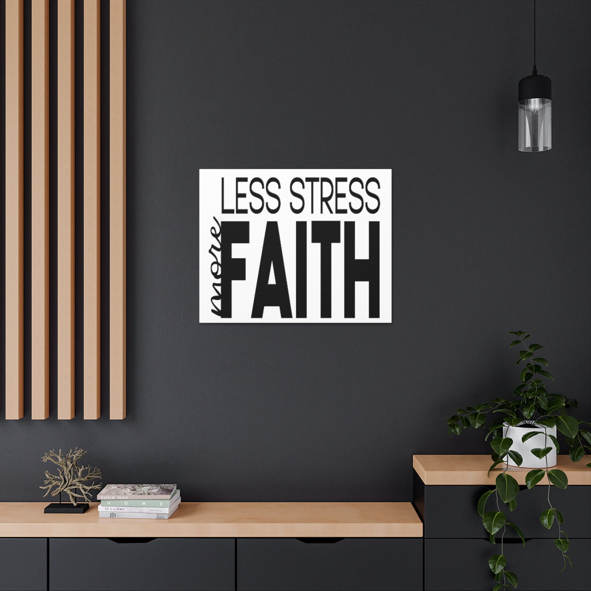 Scripture Walls Less More Faith PSALM 119:143 Christian Wall Art Print Ready to Hang Unframed-Express Your Love Gifts