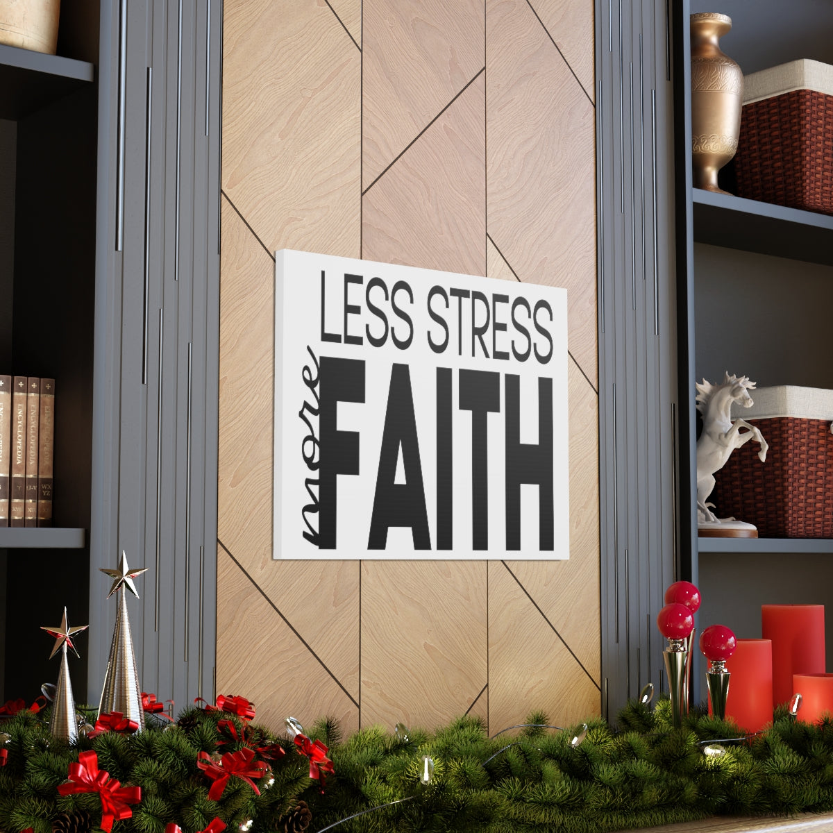 Scripture Walls Less More Faith PSALM 119:143 Christian Wall Art Print Ready to Hang Unframed-Express Your Love Gifts