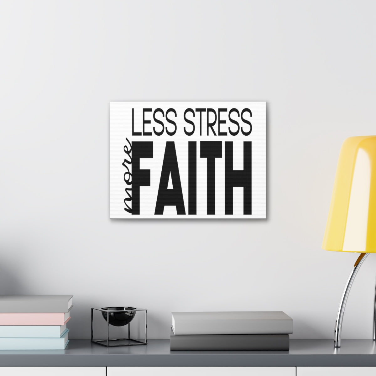 Scripture Walls Less More Faith PSALM 119:143 Christian Wall Art Print Ready to Hang Unframed-Express Your Love Gifts