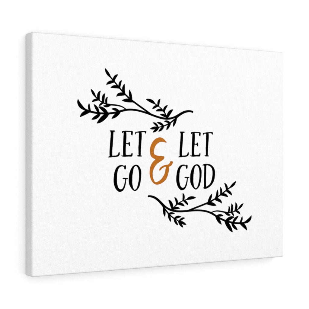 Scripture Walls Let Go & Let God Bible Verse Canvas Christian Wall Art Ready to Hang Unframed-Express Your Love Gifts