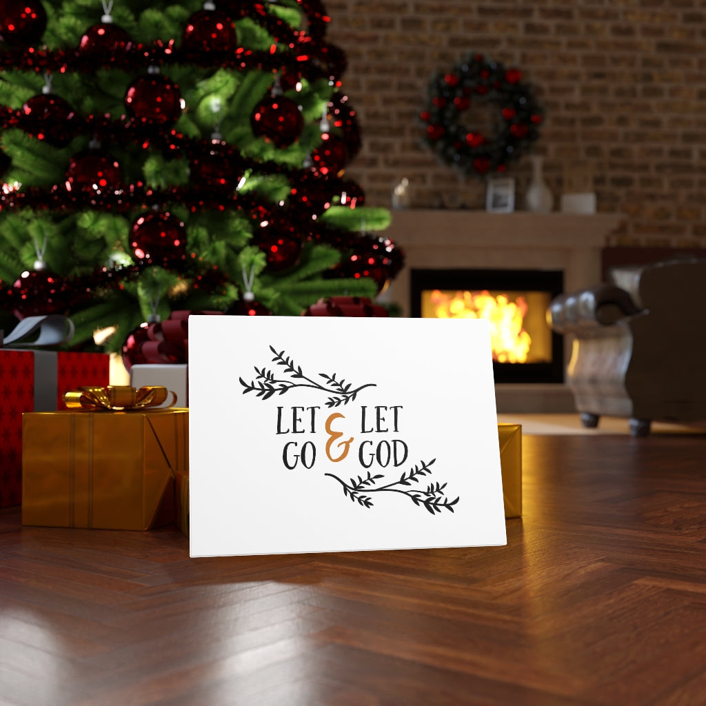 Scripture Walls Let Go & Let God Bible Verse Canvas Christian Wall Art Ready to Hang Unframed-Express Your Love Gifts