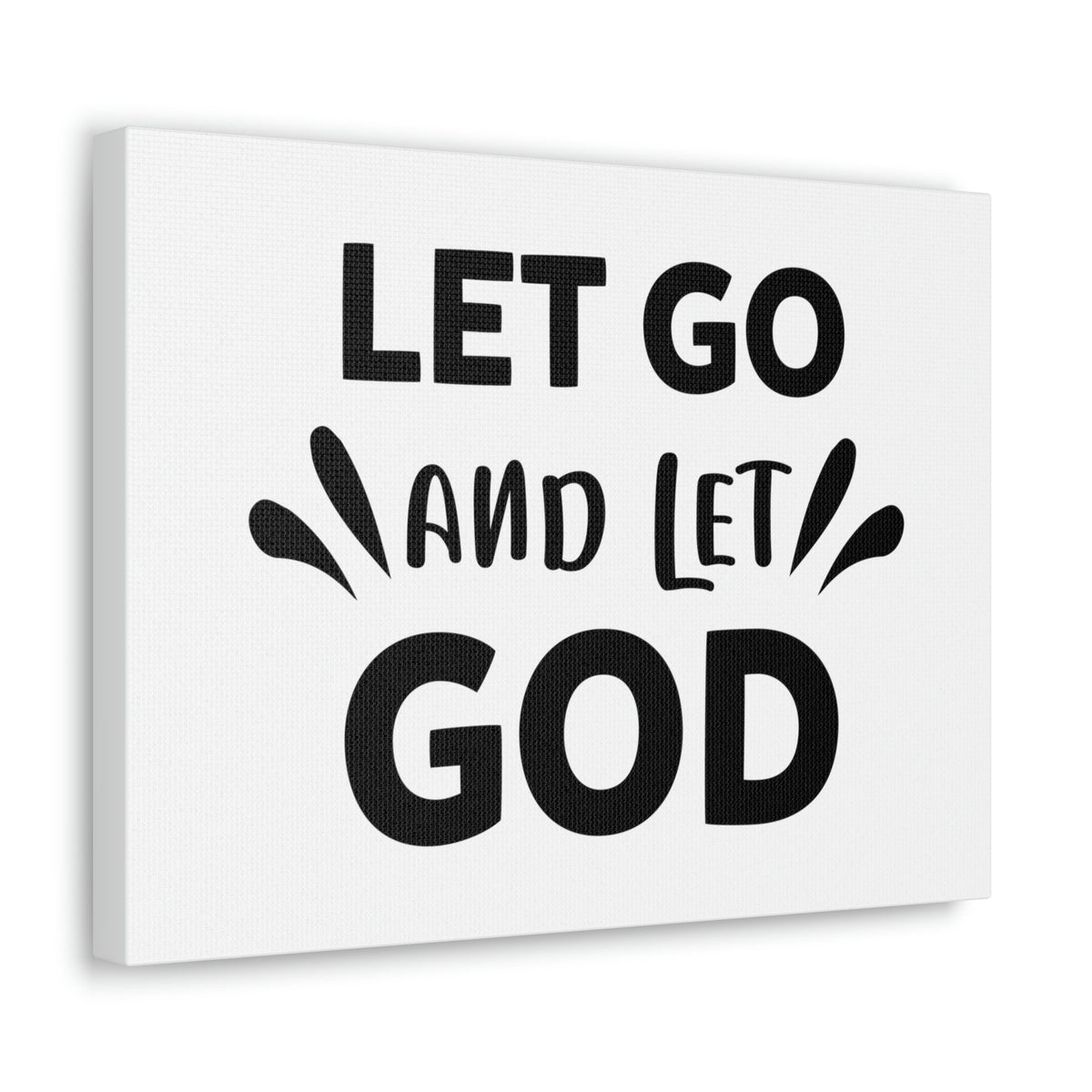 Scripture Walls Let Go And Let God Isaiah 58:11 Christian Wall Art Print Ready to Hang Unframed-Express Your Love Gifts