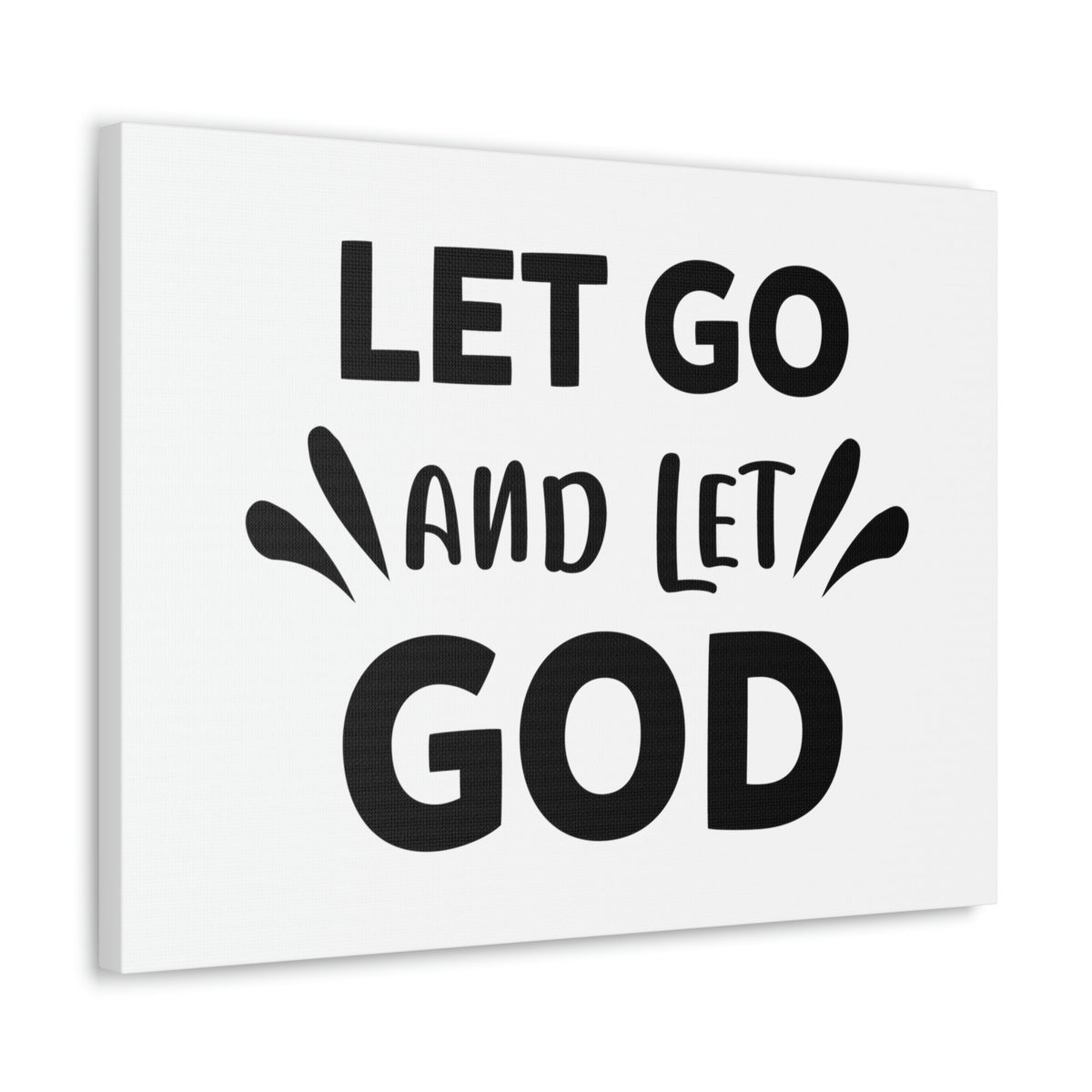 Scripture Walls Let Go And Let God Isaiah 58:11 Christian Wall Art Print Ready to Hang Unframed-Express Your Love Gifts
