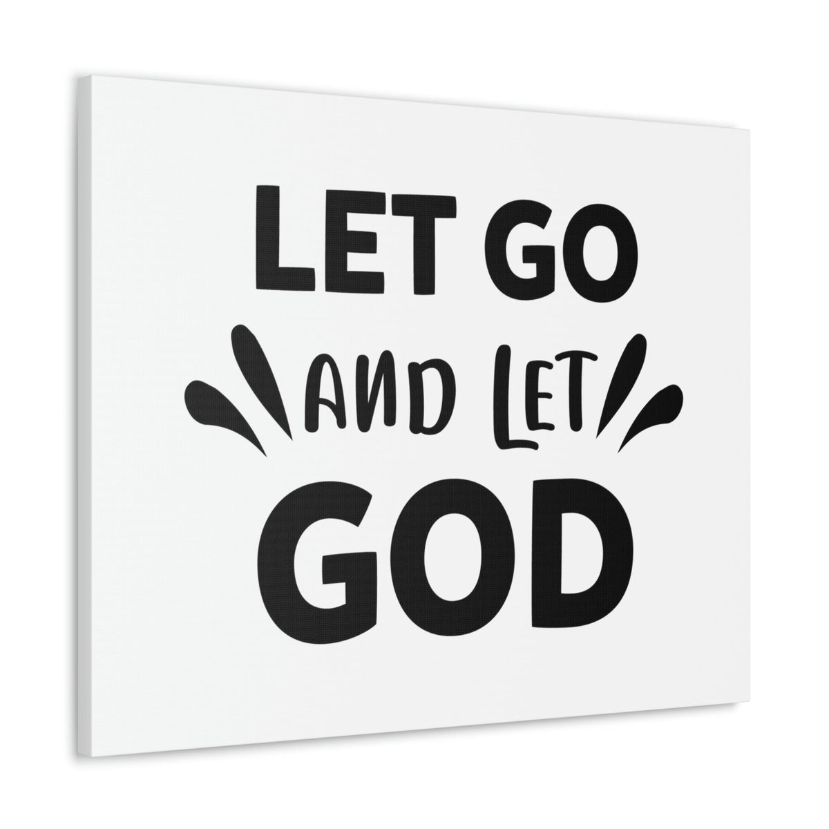 Scripture Walls Let Go And Let God Isaiah 58:11 Christian Wall Art Print Ready to Hang Unframed-Express Your Love Gifts