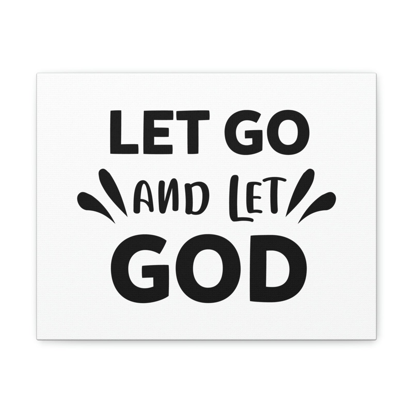 Scripture Walls Let Go And Let God Isaiah 58:11 Christian Wall Art Print Ready to Hang Unframed-Express Your Love Gifts