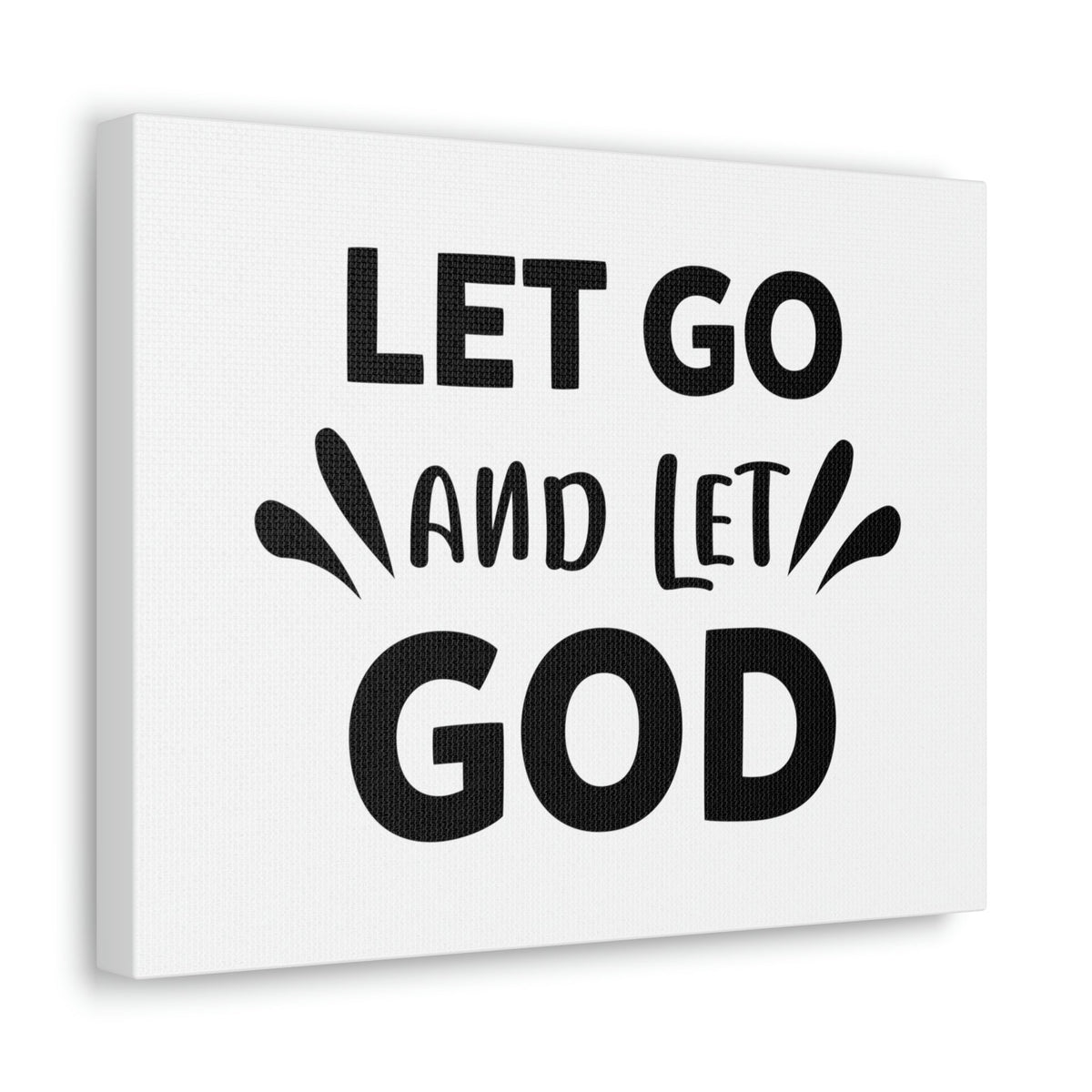 Scripture Walls Let Go And Let God Isaiah 58:11 Christian Wall Art Print Ready to Hang Unframed-Express Your Love Gifts