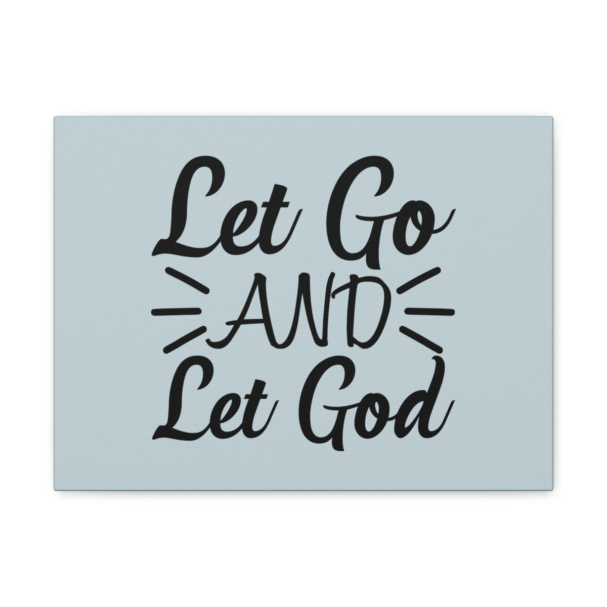 Scripture Walls Let Go And Let God Jeremiah 29:11 Pastel Blue Bible Canvas Christian Wall Art Ready to Hang Unframed-Express Your Love Gifts