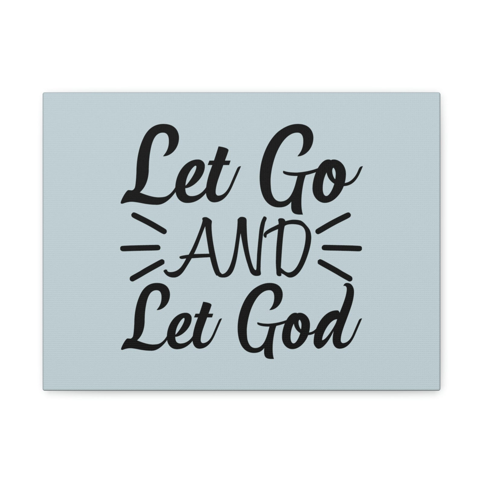 Scripture Walls Let Go And Let God Jeremiah 29:11 Pastel Blue Bible Canvas Christian Wall Art Ready to Hang Unframed-Express Your Love Gifts
