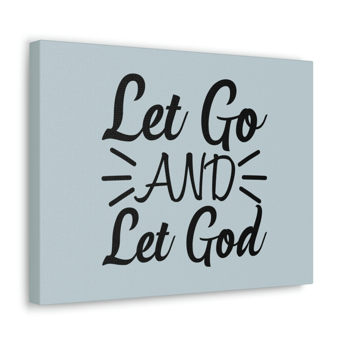 Scripture Walls Let Go And Let God Jeremiah 29:11 Pastel Blue Bible Canvas Christian Wall Art Ready to Hang Unframed-Express Your Love Gifts