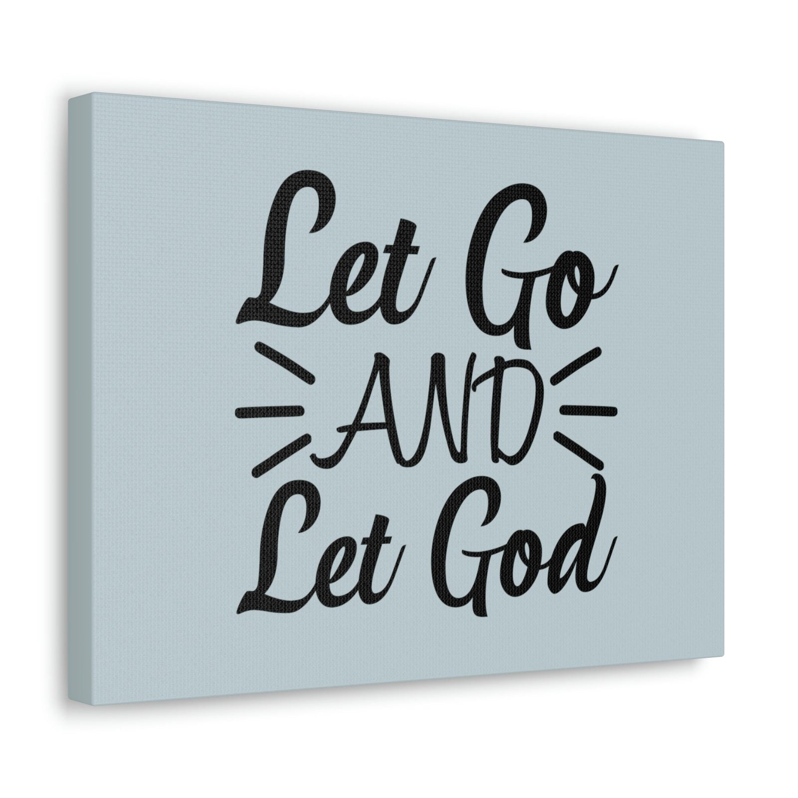 Scripture Walls Let Go And Let God Jeremiah 29:11 Pastel Blue Bible Canvas Christian Wall Art Ready to Hang Unframed-Express Your Love Gifts