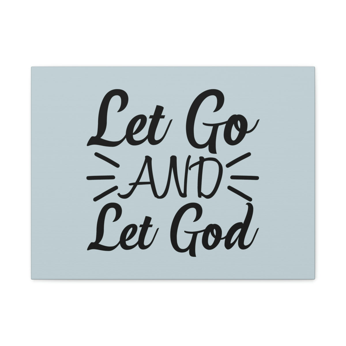 Scripture Walls Let Go And Let God Jeremiah 29:11 Pastel Blue Bible Canvas Christian Wall Art Ready to Hang Unframed-Express Your Love Gifts