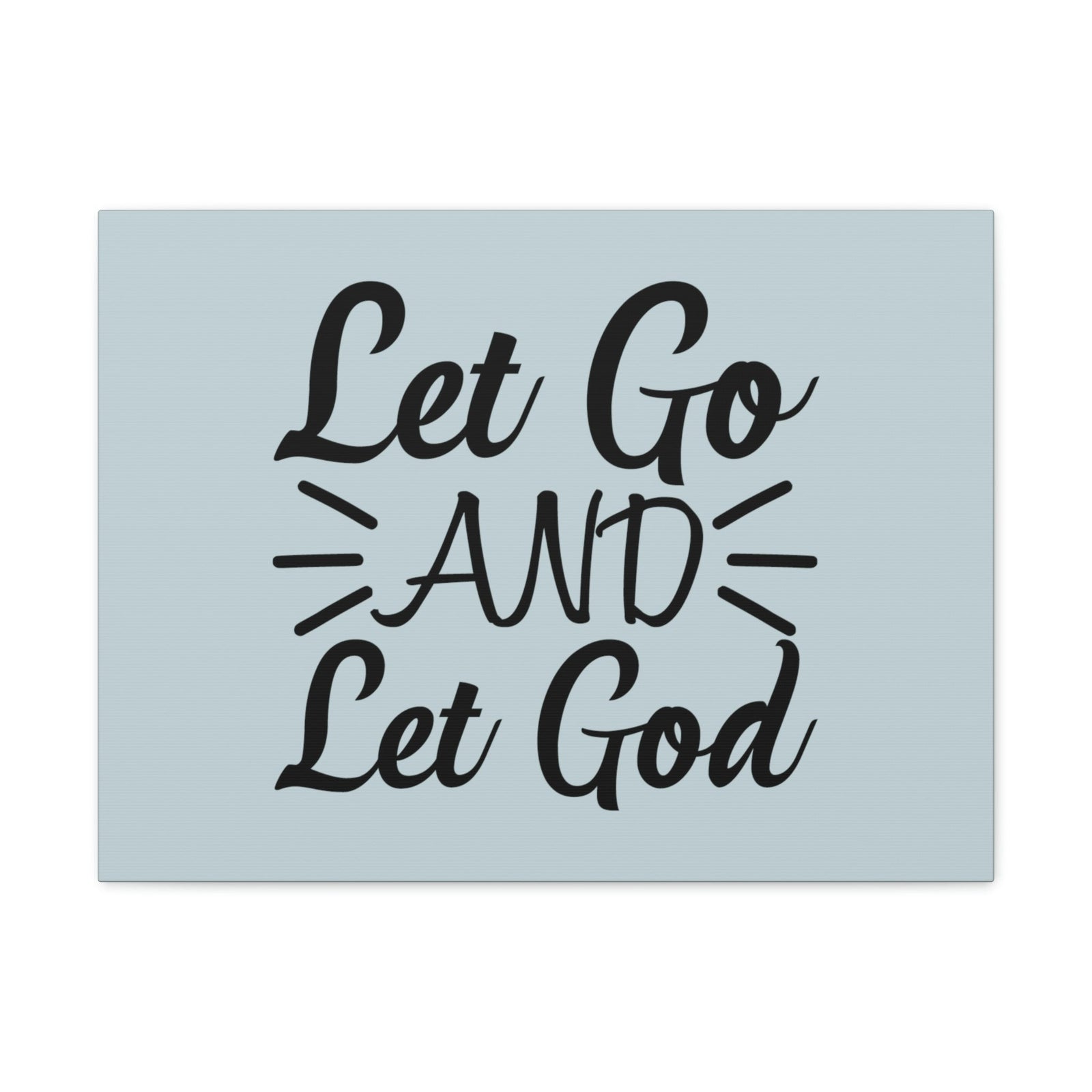 Scripture Walls Let Go And Let God Jeremiah 29:11 Pastel Blue Bible Canvas Christian Wall Art Ready to Hang Unframed-Express Your Love Gifts