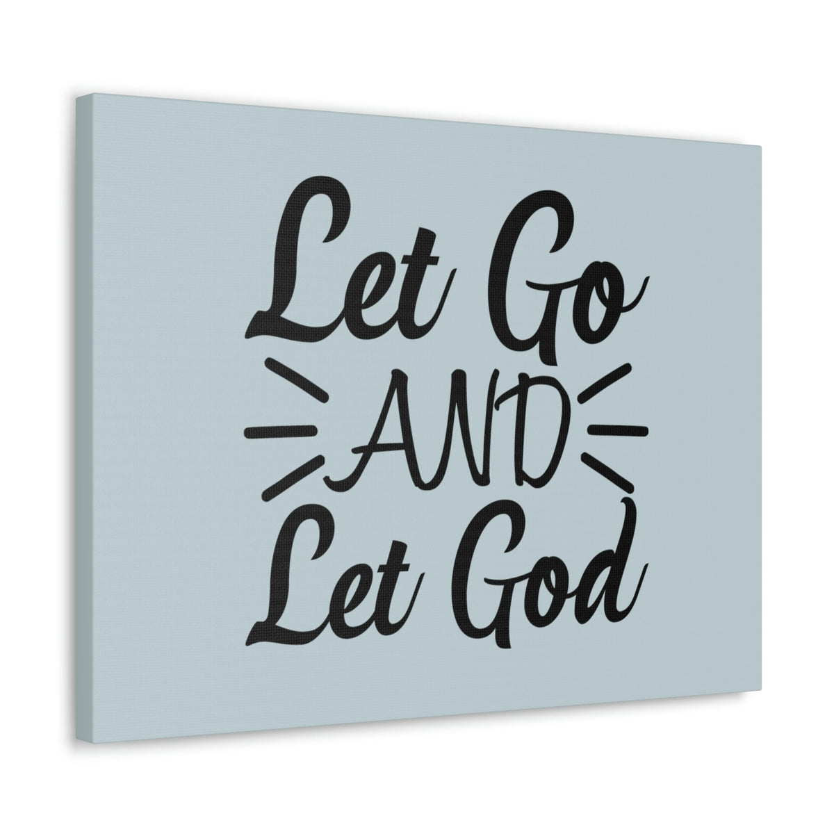 Scripture Walls Let Go And Let God Jeremiah 29:11 Pastel Blue Bible Canvas Christian Wall Art Ready to Hang Unframed-Express Your Love Gifts