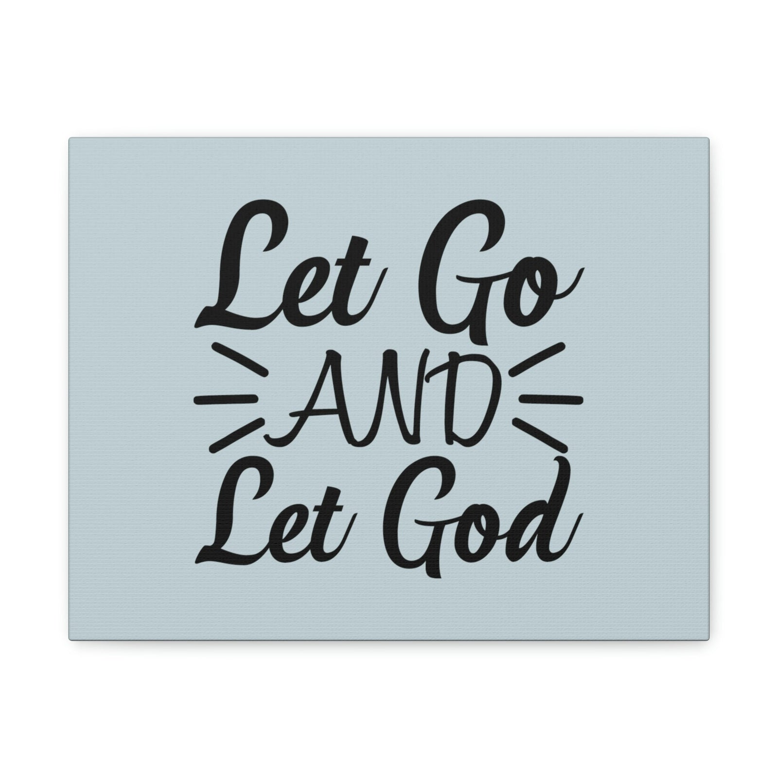 Scripture Walls Let Go And Let God Jeremiah 29:11 Pastel Blue Bible Canvas Christian Wall Art Ready to Hang Unframed-Express Your Love Gifts