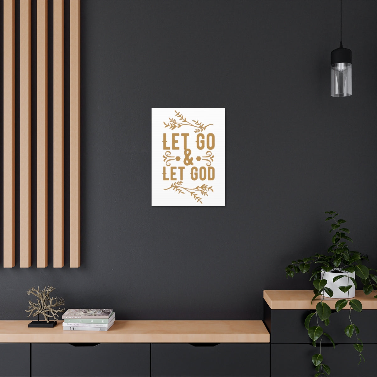 Scripture Walls Let God 1 Peter 5:7 Christian Wall Art Print Ready to Hang Unframed-Express Your Love Gifts