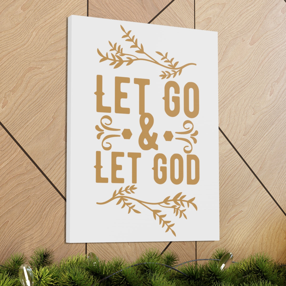 Scripture Walls Let God 1 Peter 5:7 Christian Wall Art Print Ready to Hang Unframed-Express Your Love Gifts