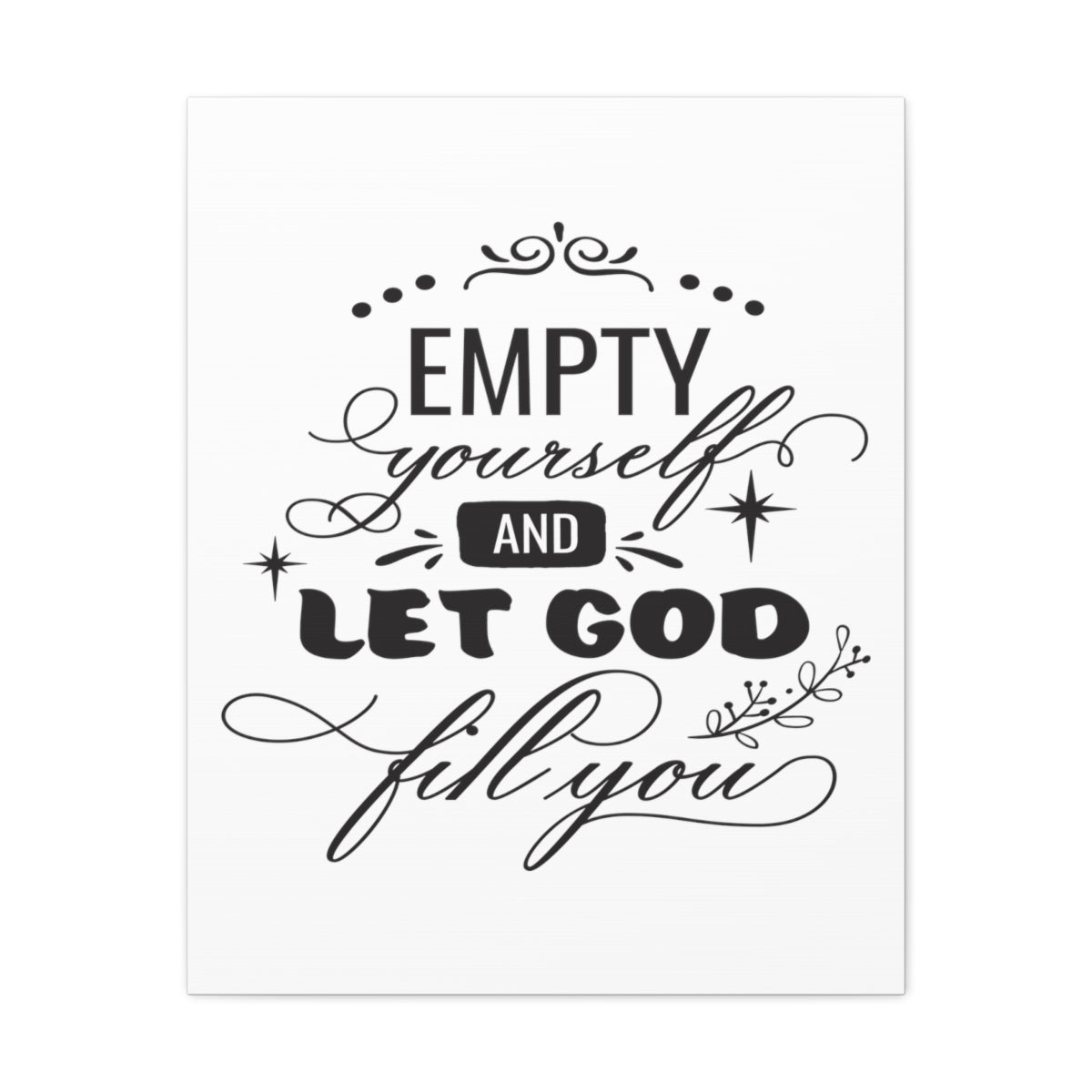 Scripture Walls Let God Fill Exodus 34:6 Christian Wall Art Print Ready to Hang Unframed-Express Your Love Gifts