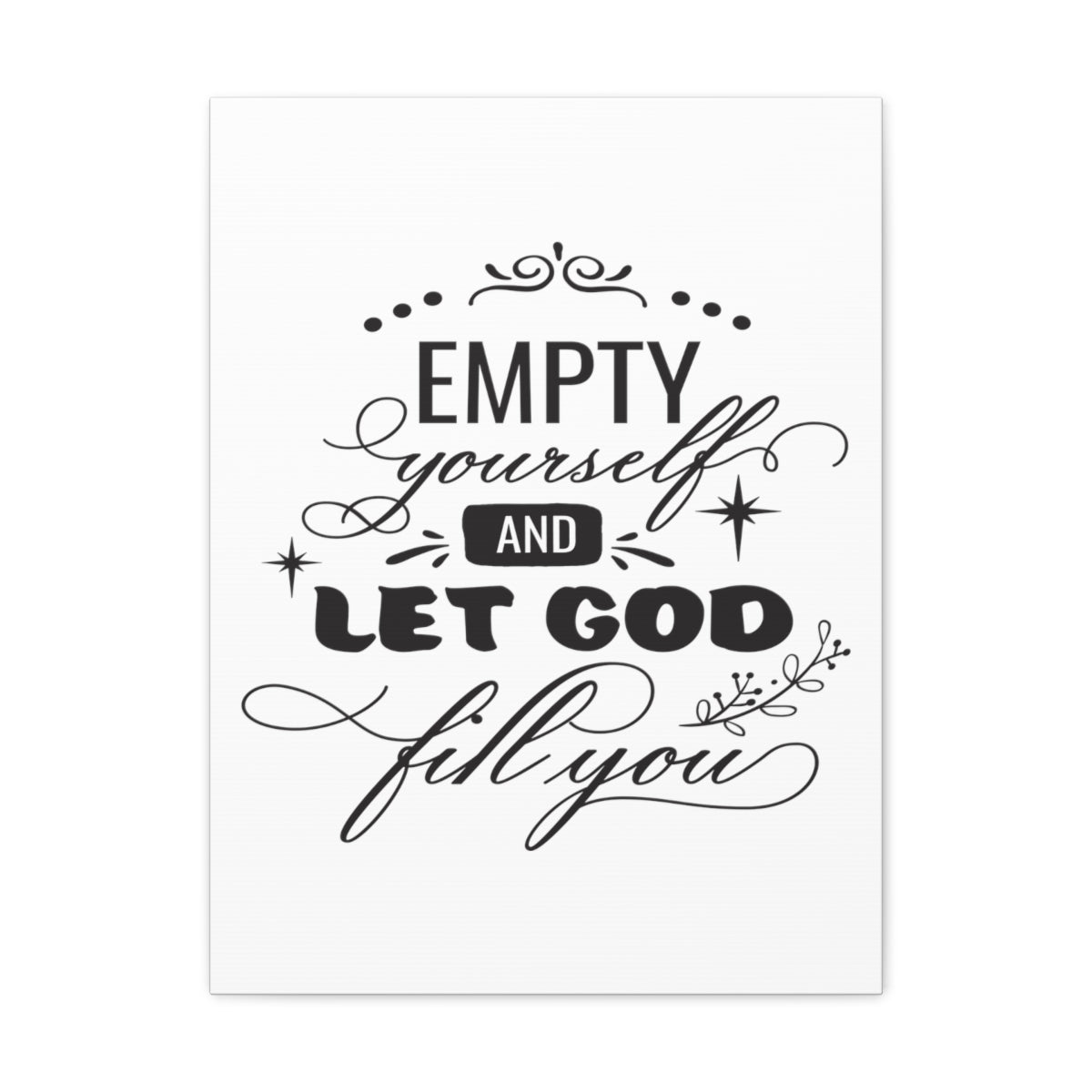 Scripture Walls Let God Fill Exodus 34:6 Christian Wall Art Print Ready to Hang Unframed-Express Your Love Gifts