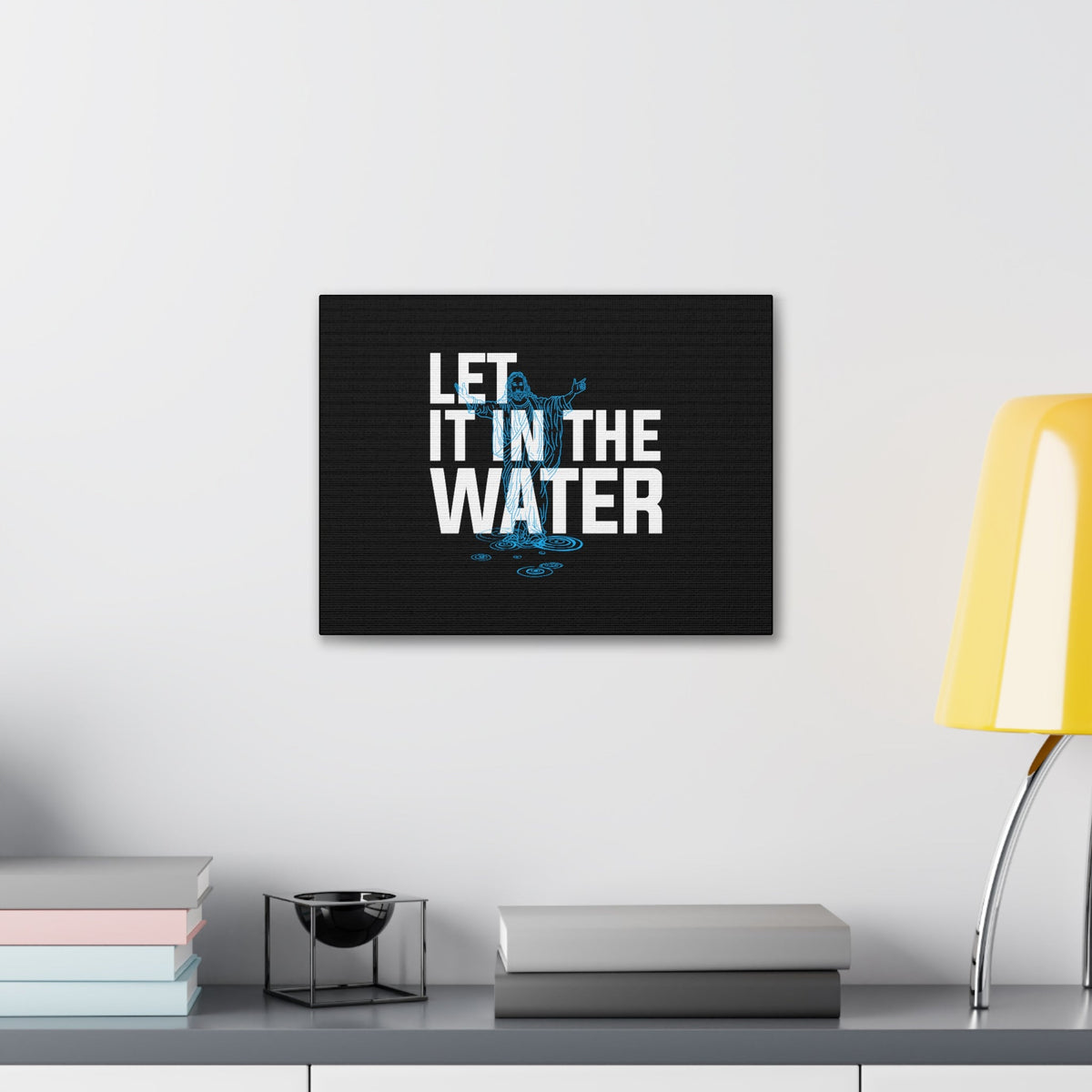 Scripture Walls Let It In The Water John 7:37 Christian Wall Art Bible Verse Print Ready to Hang Unframed-Express Your Love Gifts