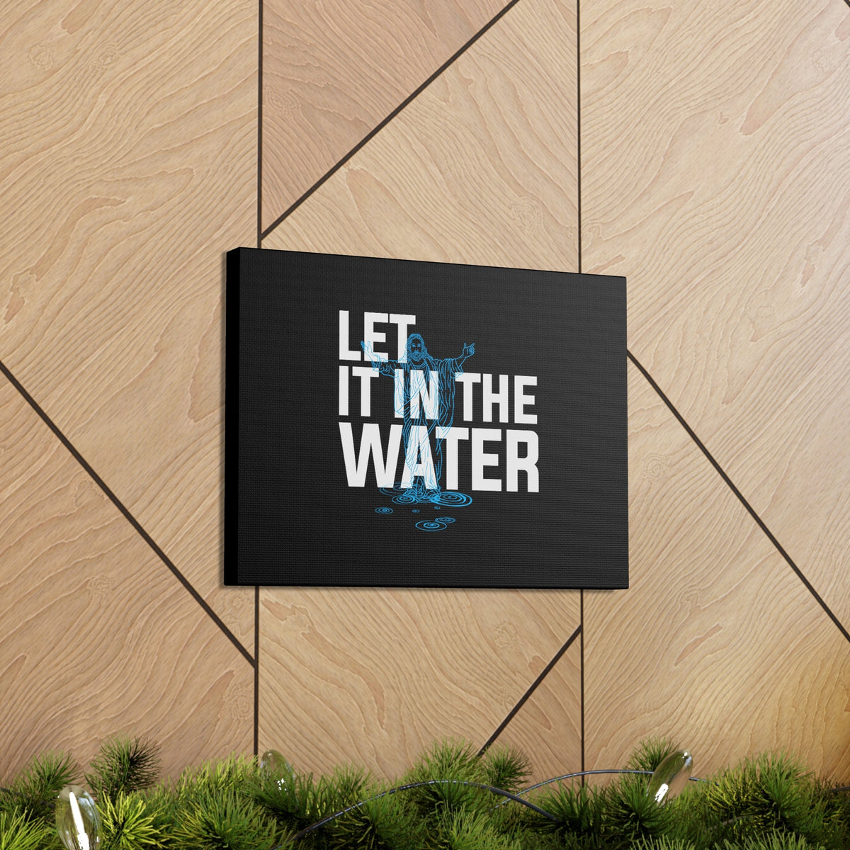 Scripture Walls Let It In The Water John 7:37 Christian Wall Art Bible Verse Print Ready to Hang Unframed-Express Your Love Gifts